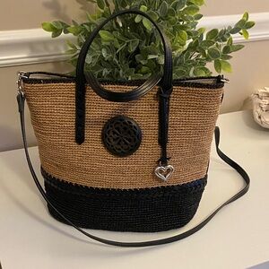 Brighton Black and Tan Tote Bag